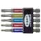 Eight Tool EX-IMPACT HIGH IMPACT TORX BIT 6.35MM SHANK 9&13MM GROOVE COLOR CODED SET, 5PC T10-T30 X 65MM OAL EA-310C-5S65 - alternate 1